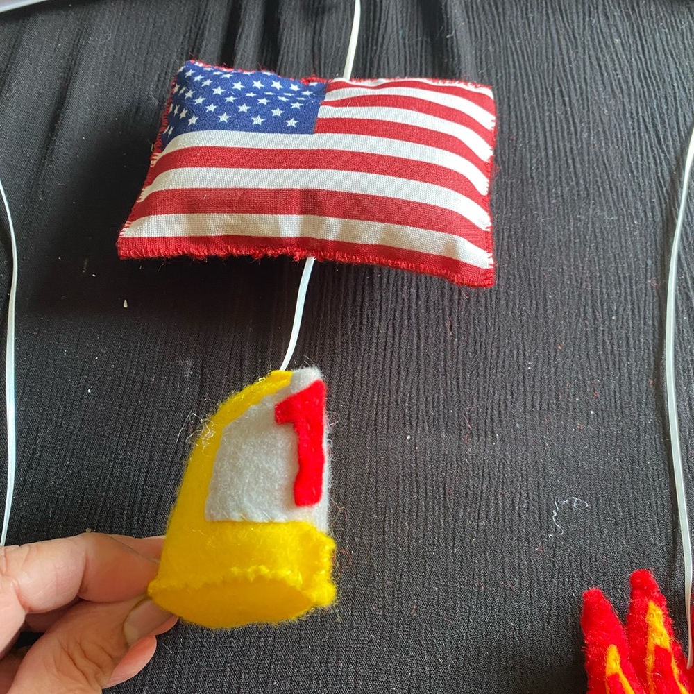 Fire man crib mobile